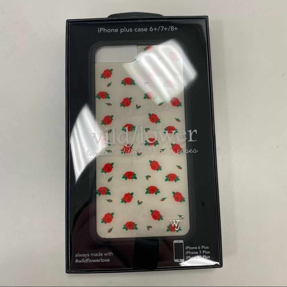 NWT Wildflower floral iphone 6+/7+/8+ case